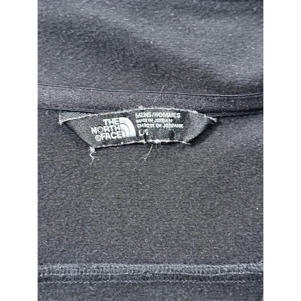 The North Face Mens Black Quarter Zip Pullover Fleece Jacket Size‎ Large
